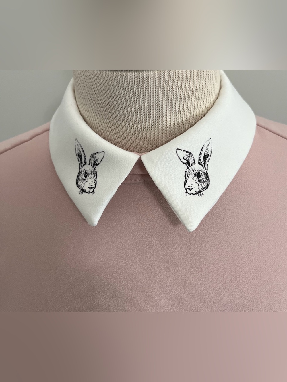 Victoria Beckham Target Pink Rabbit Collared Shift Dress - Picture 5 of 9